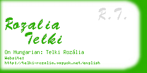 rozalia telki business card